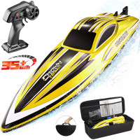 Радиоуправляемый катер Chasing Waves с сумкой (41 см, 35 км/ч) - HJ818-YELLOW-BAG