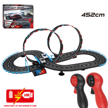 Гоночный автотрек JJ slot (2 машинки, 452 см, 1:43) - JJ205-1