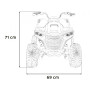 Детский электромобиль квадроцикл Outlander (черный, 24V, 4WD, пульт, EVA) - XMX652-24V-4WD-BLACK