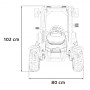 Детский электромобиль трактор с прицепом (зеленый, EVA, пульт, 24V) - BLT-206C-24V-GREEN