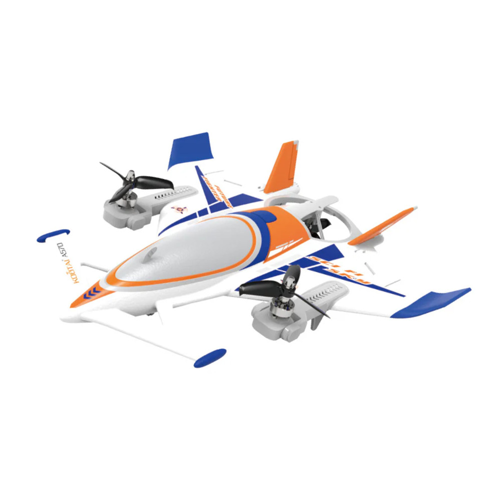 Радиоуправляемый самолет дрон SCI Fi Sky VTOL 3D6G 8ch - QIDI-570-BLUE
