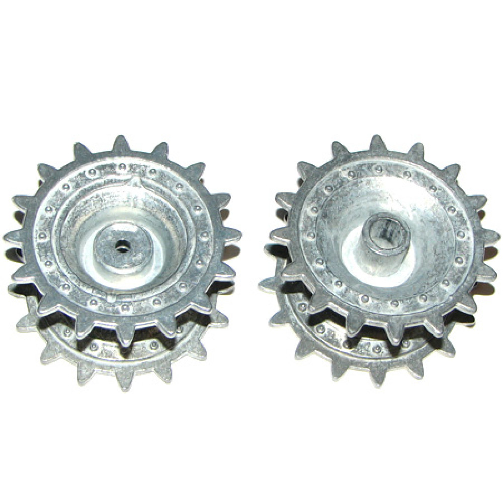 Гусеницы металл+ведущая шестерня металл  Heng Long - 78-080+78-083