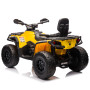 Детский квадроцикл двухместный BRP Can-Am Outlander (24V, полный привод, желтый) - DK-CA005-YELLOW