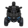 Детский квадроцикл двухместный BRP Can-Am Outlander (24V, полный привод, черный) - DK-CA005-BLACK