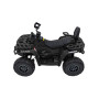 Детский квадроцикл двухместный BRP Can-Am Outlander (24V, полный привод, черный) - DK-CA005-BLACK
