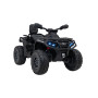 Детский квадроцикл двухместный BRP Can-Am Outlander (24V, полный привод, черный) - DK-CA005-BLACK