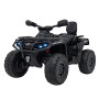 Детский квадроцикл двухместный BRP Can-Am Outlander (24V, полный привод, черный) - DK-CA005-BLACK
