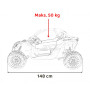 Детский электромобиль Багги Can-Am Maverick Turbo RR (24V, полный привод, оранжевый) - DK-CA001-ORANGE