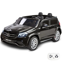 Детская машина Mercedes Benz GLS63 (черный лак, 4WD, 12V) - HL228
