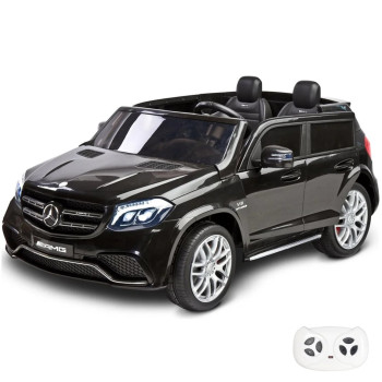 Детская машина Mercedes Benz GLS63 (черный лак, 4WD, 12V) - HL228