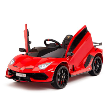 Детский спроткар Lamborghini SVJ (красный, 12V) - HL328