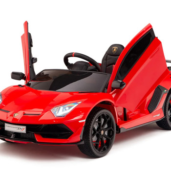 Детский спроткар Lamborghini SVJ (красный, 12V) - HL328