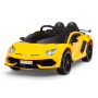 Детский электромобиль Lamborghini SVJ (желтый, 12V) - HL328