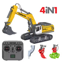 Радиоуправляемый экскаватор 4in1 HUINA с гидравлической системой 1:18 - K5901-100S