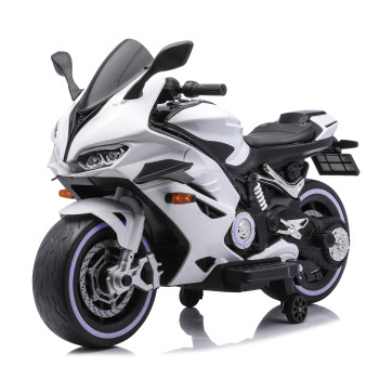 Детский электромотоцикл Ducati (12V, EVA, ручка газа, спидометр) - FT-821-WHITE
