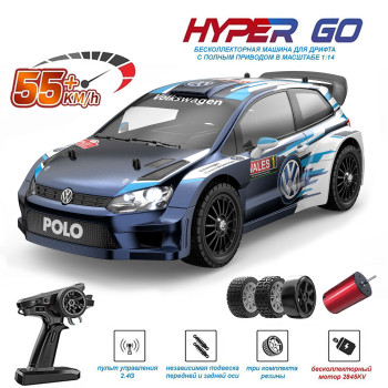 Радиоуправляемая машина для дрифта MJX Hyper Go VW POLO 4WD 1:14 - MJX-14304