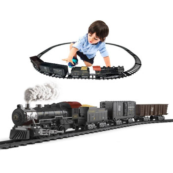 Детская железная дорога Fenfa с паром, свет, звук - 1613D