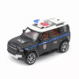 Радиоуправляемая металлическая полицейская машина Land Rover Defender 1:22 - HCL-3610-BLACK