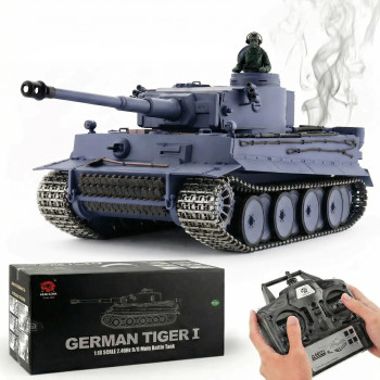 Радиоуправляемый танк Heng Long German Tiger Pro V7.0 масштаб 1:16 2.4G - 3818-1PRO-V7