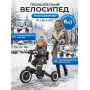 Детский беговел-велосипед 6в1 с родительской ручкой, белый - TR008-WHITE