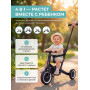 Детский беговел-велосипед 4в1 с родительской ручкой, черный - TR007-BLACK