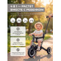 Детский беговел-велосипед 4в1 с родительской ручкой, темно-серый - TR007-DARK-GREY