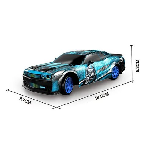 Радиоуправляемая машина для дрифта Dodge (19 см, 15 км/ч, сменные колеса, фишки) - SC24A26