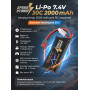 Аккумулятор Speed Storm Li-Po 7.4V 30C 2000 mAh разъем T-plug (Deans) - SS-2S2000-30-D