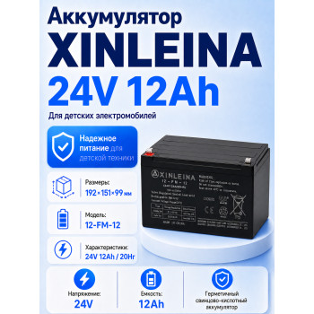 Аккумулятор XINLEINA 24V12Ah/20HR 12-FM-12 - X-12FM12