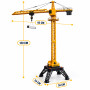 Радиоуправляемый башенный кран HUI NA TOYS масштаб 1:14 2.4G - HN1585