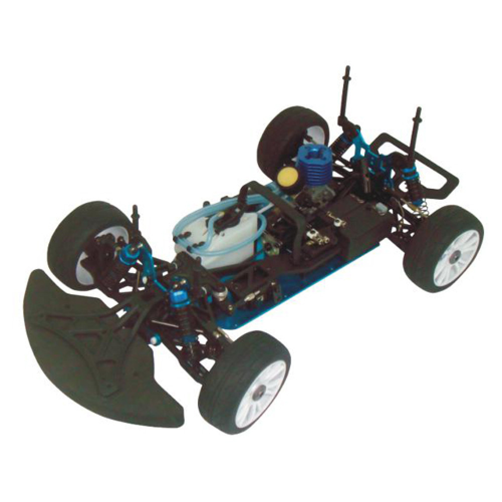 Радиоуправляемый автомобиль с ДВС HSP 4WD Blue Rocket 1:8 - 94866-86691 -  2.4G