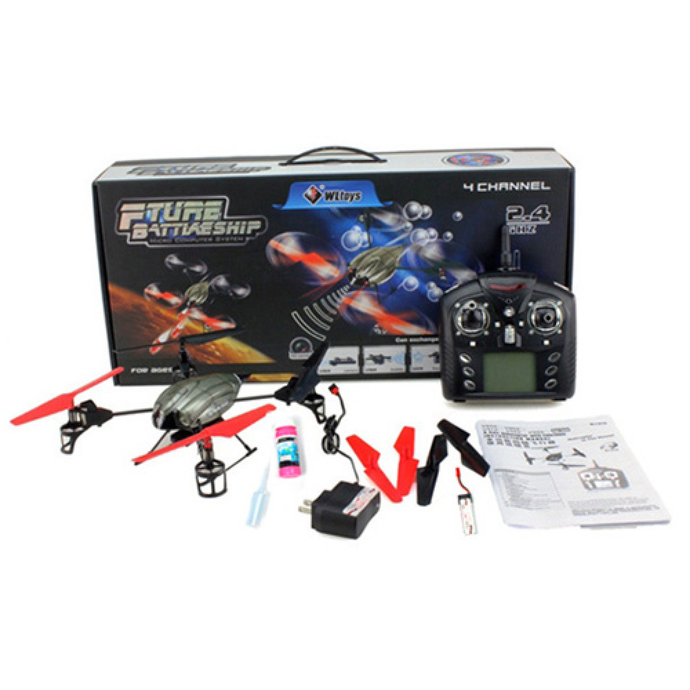 Радиоуправляемый квадрокоптер WL toys V969 2.4GHz с мыльными пузырями - V969