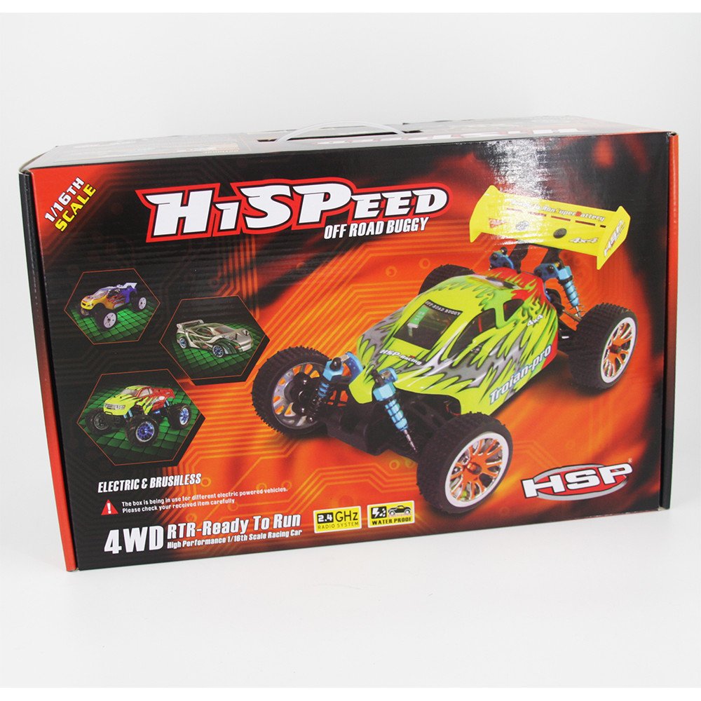 Радиоуправляемый автомобиль для дрифта HSP Flying Fish 2 - 1:16 4WD - 94163-16376 - 2.4G