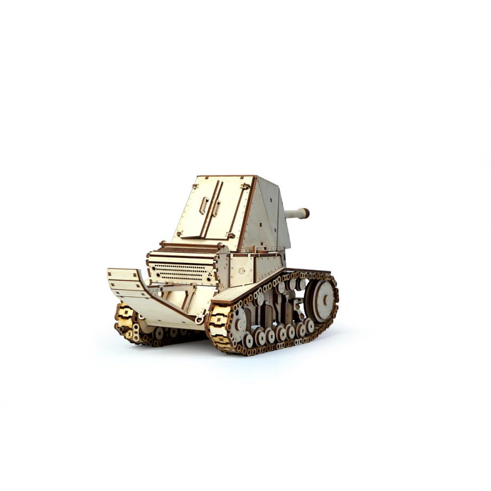 Конструктор 3D деревянный подвижный Lemmo Танк СУ-18 - 00-24