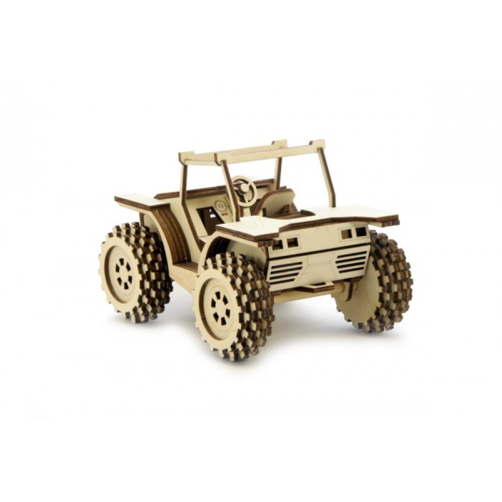 Конструктор 3D деревянный подвижный Lemmo Багги - АВ-4
