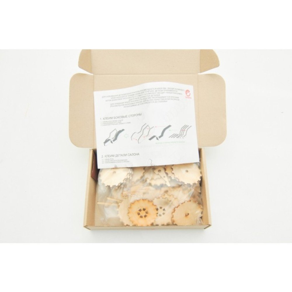 Конструктор 3D деревянный подвижный Lemmo Багги - АВ-4