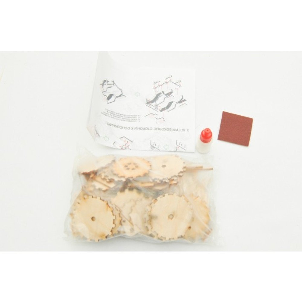 Конструктор 3D деревянный подвижный Lemmo Багги - АВ-4