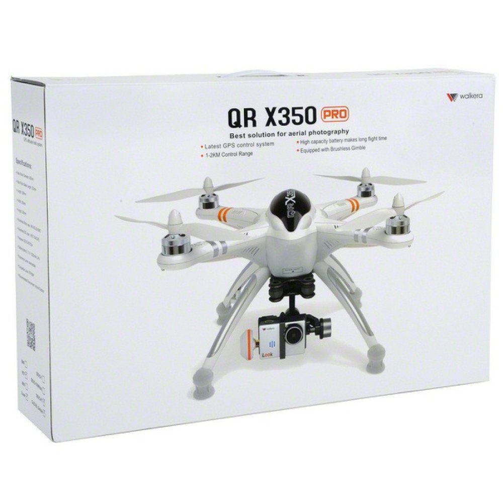 Радиоуправляемый квадрокоптер Walkera QR X350 Pro FPV (Devo F7, iLook Camera, G-2D подвес)