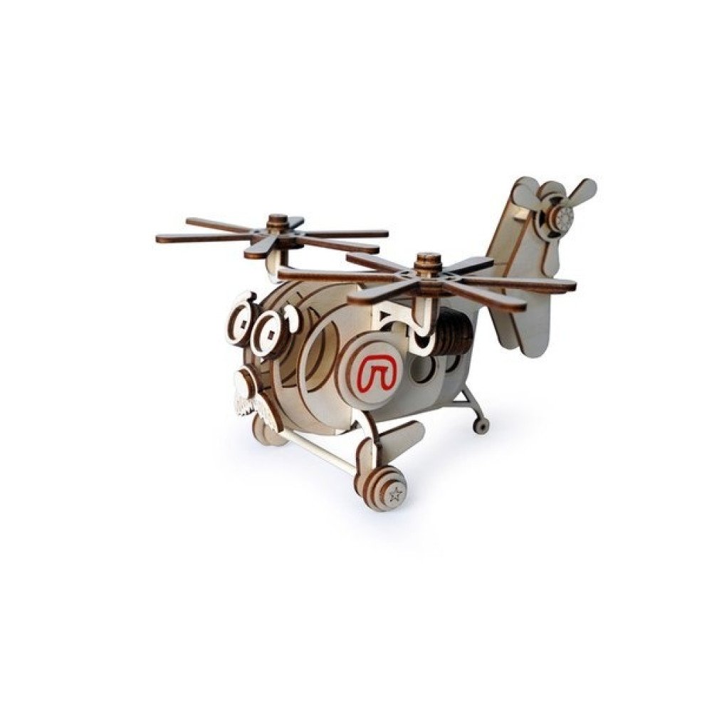 Деревянный конструктор Lemmo Вертолет 00-55