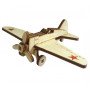 Конструктор 3D деревянный подвижный Lemmo Советский самолет И-15 - И-15
