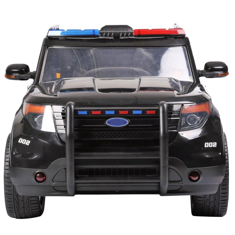 Детская полицейская машина Ford Explorer Police Black 12V 2.4G- CH9935, с мигалками