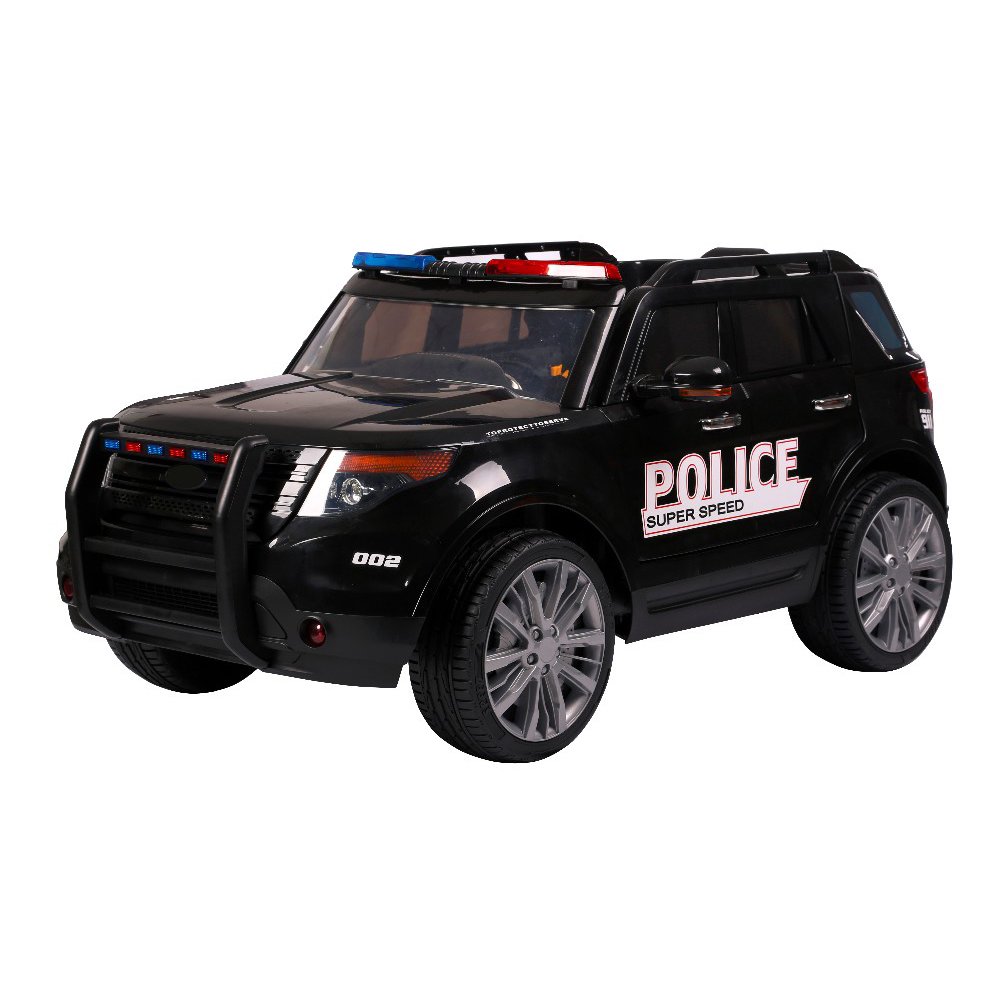 Детская полицейская машина Ford Explorer Police Black 12V 2.4G- CH9935, с мигалками
