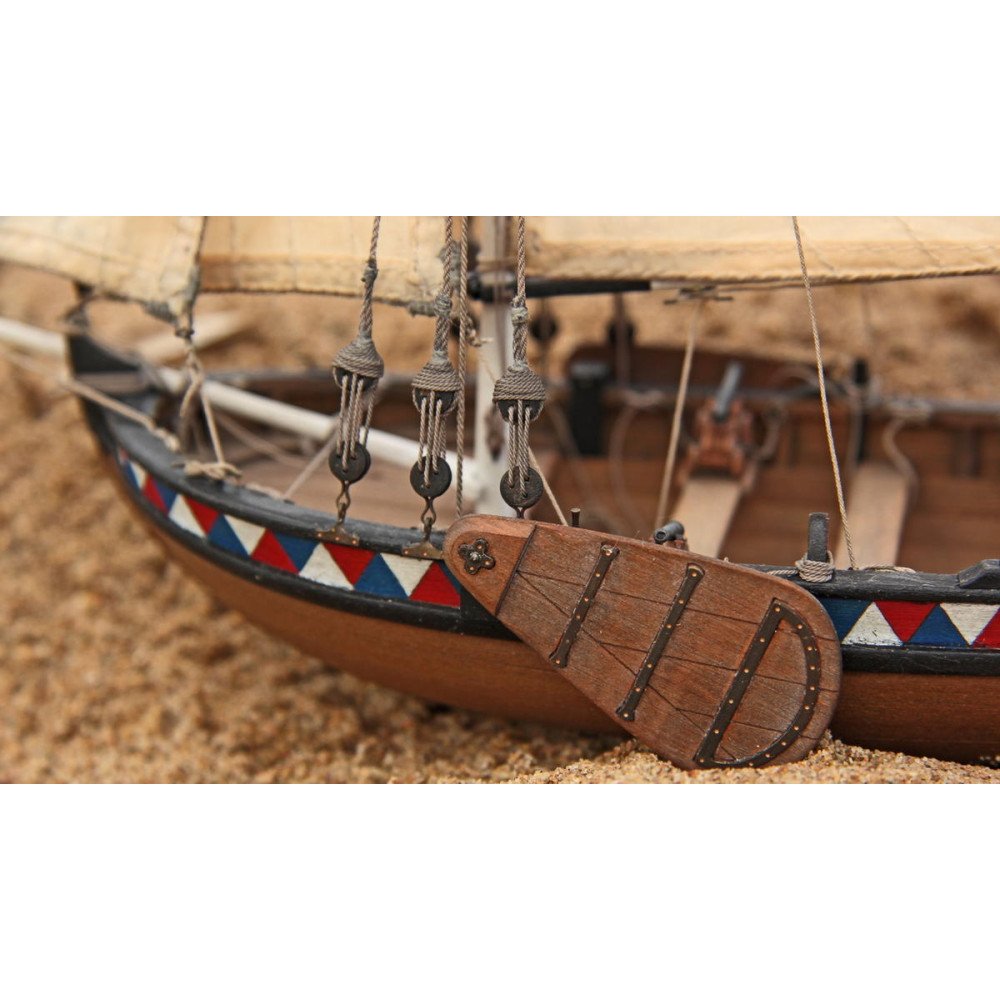 Сборная деревянная модель Ботик Петра I 1:24 - LSM0601