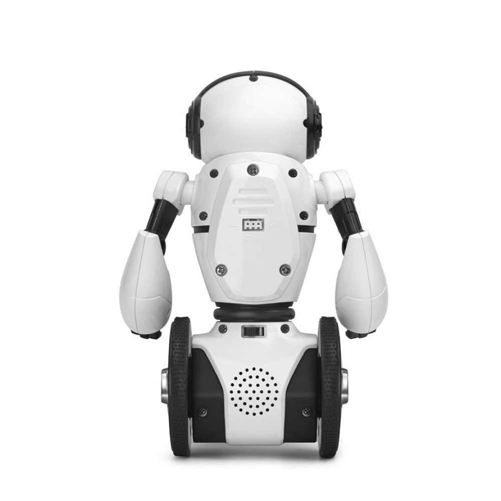 Белый робот WL toys F4 c WiFi FPV камерой, управление через APP - WLT-F4