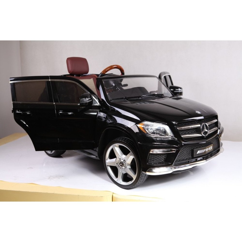 Детский электромобиль Mercedes GL63 AMG Black LUXURY 4WD MP4 2.4G - SX1588-H