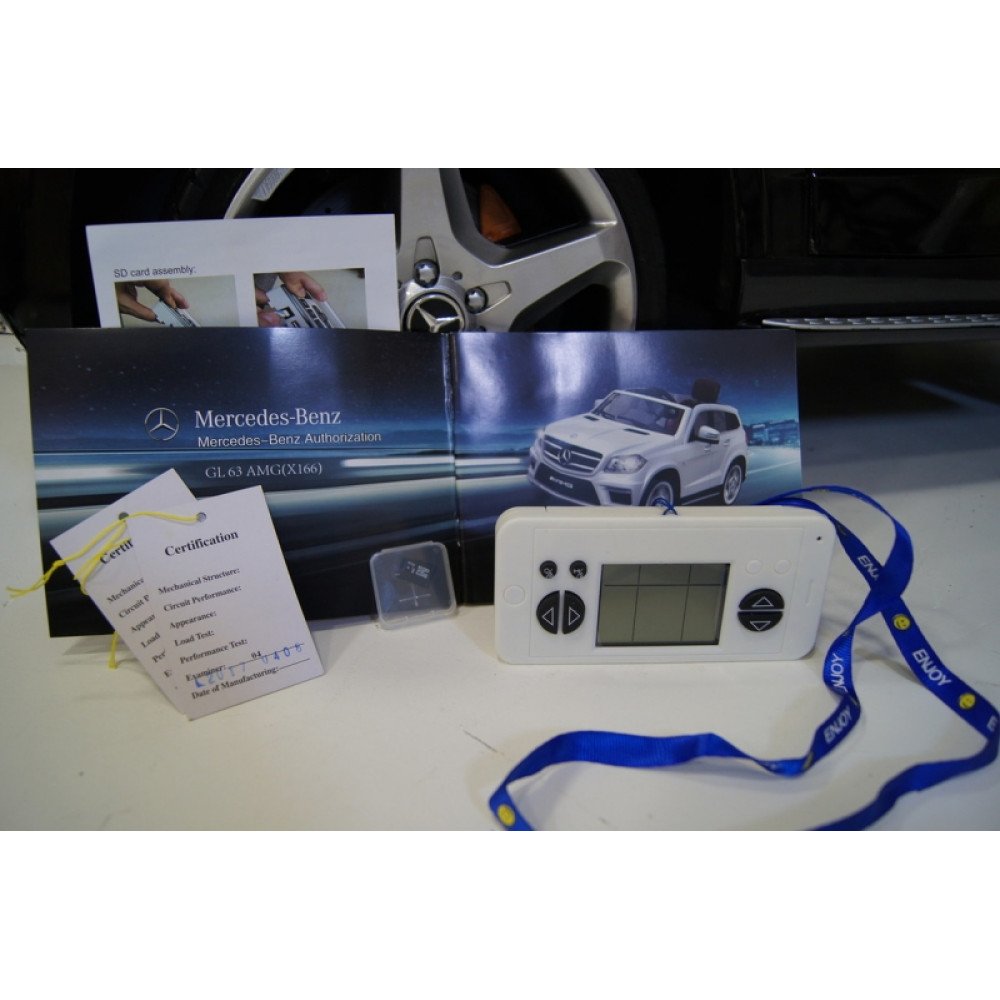 Детский электромобиль Mercedes GL63 AMG Black LUXURY 4WD MP4 2.4G - SX1588-H