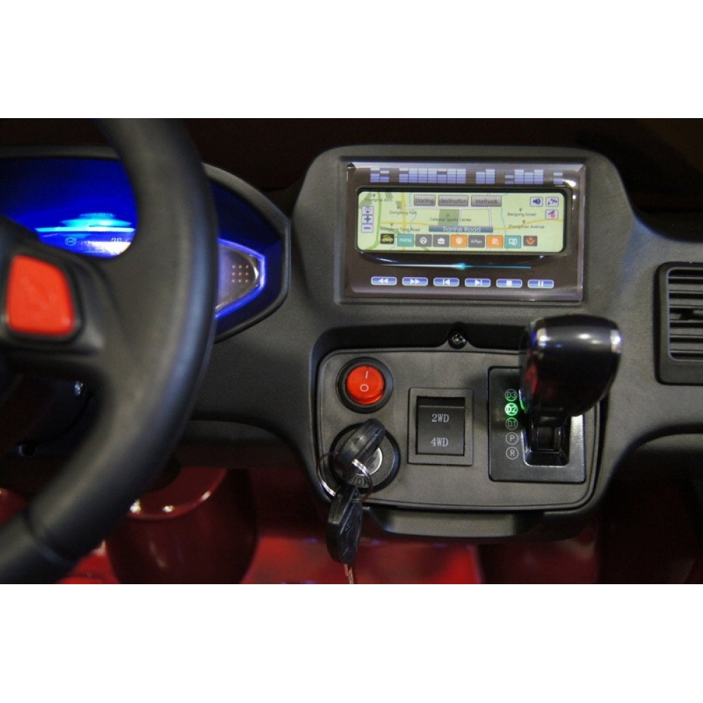 Детский электромобиль Mercedes GL63 AMG Black LUXURY 4WD MP4 2.4G - SX1588-H