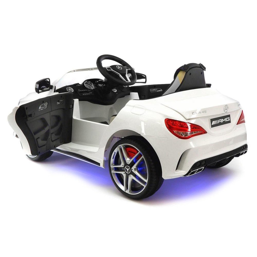 Электромобиль Mercedes CLA45 AMG LUXURY White SX1538-E на резиновых колесах, с пультом
