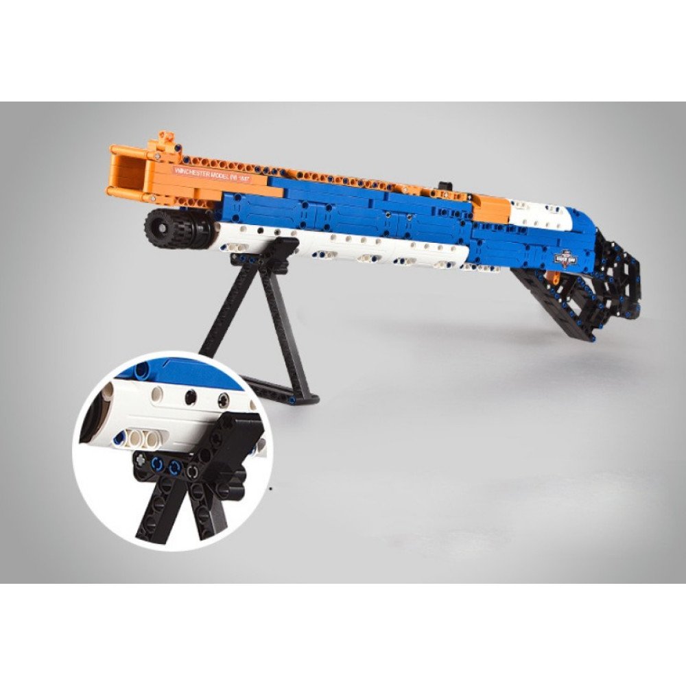 Конструктор Double E Cada Technics, дробовик M1887, 506 деталей, стреляет пульками - C81004W