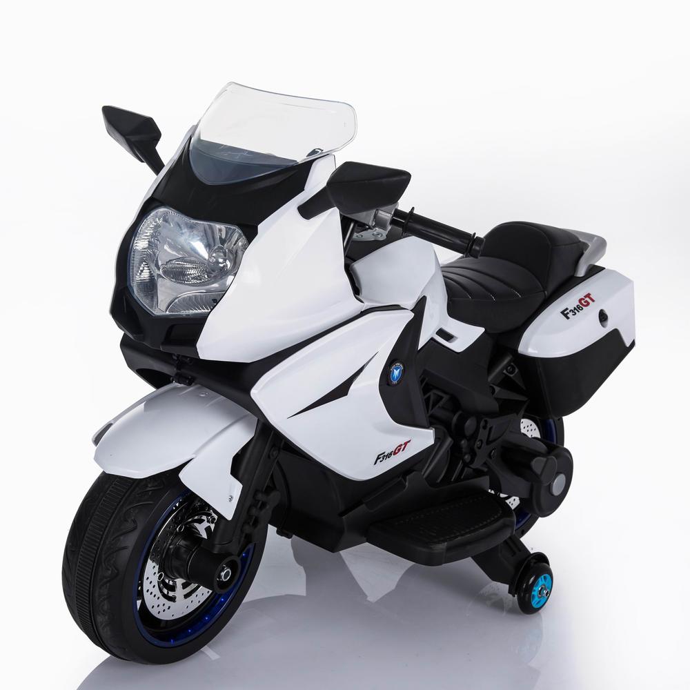 Электромобиль мотоцикл BMW K1200GT White 12V - XMX316-WHITE